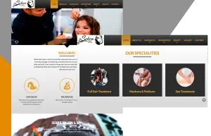 Sebra Salon & Spa web design
